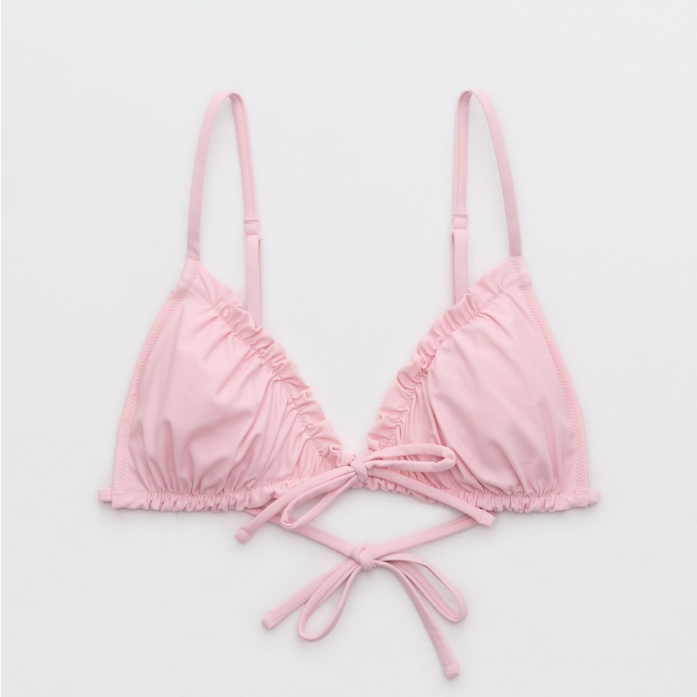 Aerie Ruffle String Bikini Top